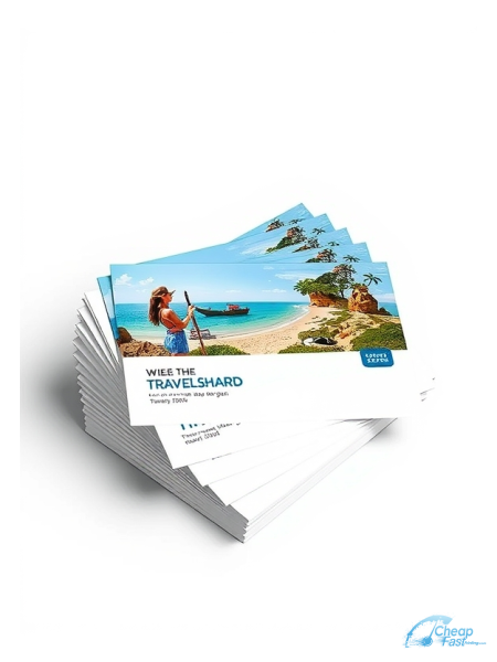 100 Cheap 5x5 100lb Matte Cover Travel Blogger Bulk Postcards