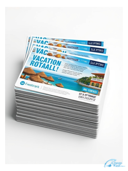 250 Low Price 6.5x8 18pt Ultra Premium Smooth White Vacation Rental Manager Bulk Postcards