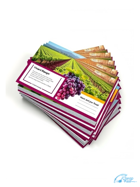 5000 Cost Effective 8x10 38pt Trifecta Red With Velvet Finish Vineyard Manager Bulk Postcards