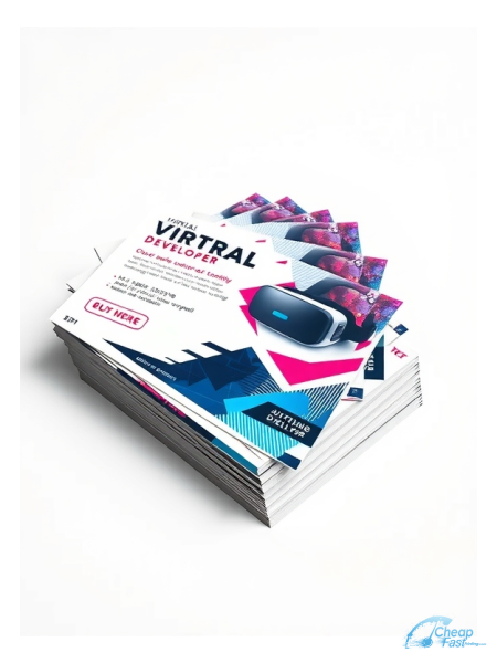 Virtual Reality Developer 5" x 5" Postcards printed on premium cardstock