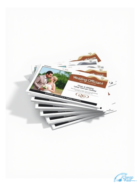 250 Entry Level 3x5 18pt Ultra Premium Smooth White Wedding Officiant Bulk Postcards