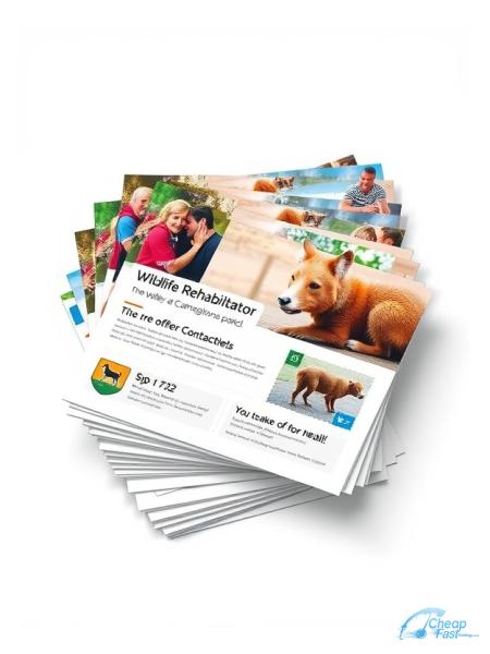 Wildlife Rehabilitator 6.5" x 8" EDDM® Postcards printed on premium cardstock