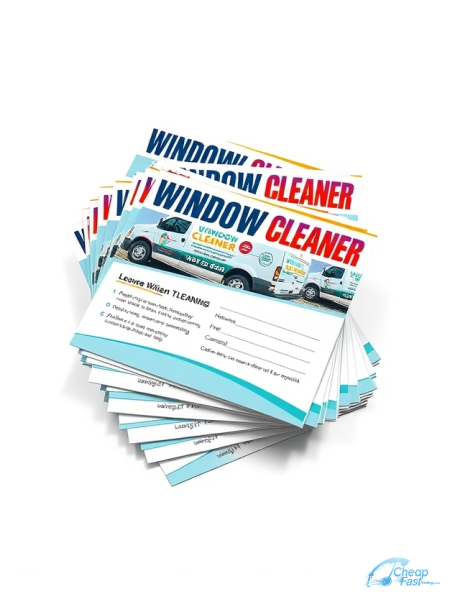 250 Speedy 4x4 13pt Premium Linen Window Cleaner Bulk Postcards