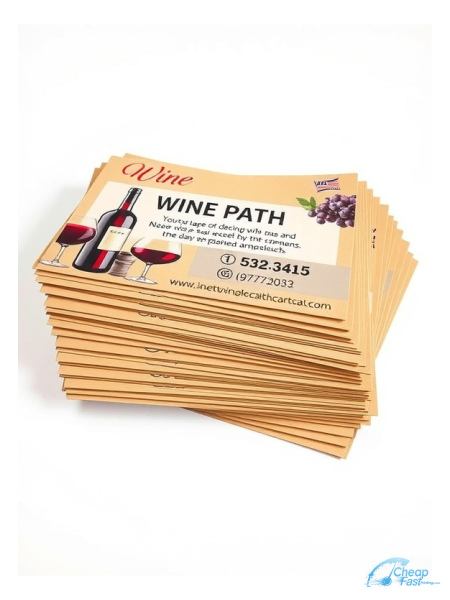 5000 Accelerated 4.25x5.5 18pt Premium Kraft Wine Merchant Bulk Postcards