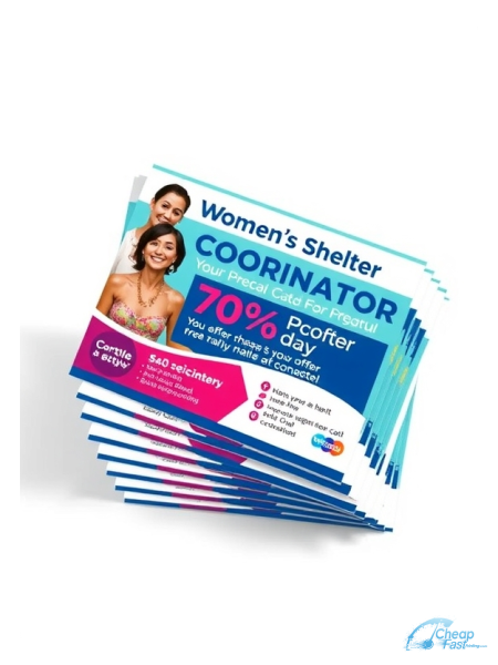 100 Cheap 4.25x6 18pt Ultra Premium Pearl Women S Shelter Coordinator Bulk Postcards
