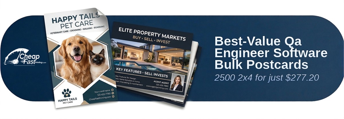 2500 Best Value 2x4 38pt Trifecta Blue With Velvet Finish Qa Engineer Software Bulk Postcards