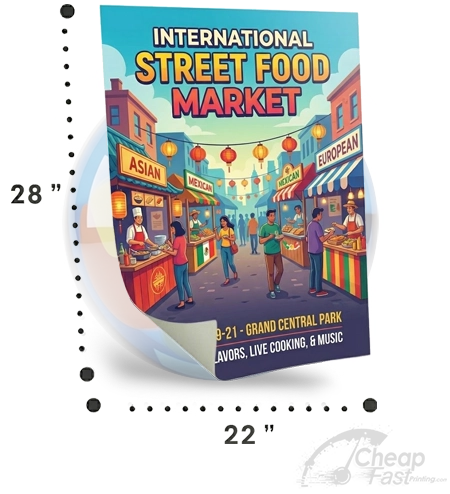 Poster Printing 22X28 – Custom Poster Printing, Cheap, Fast Turnaround, Bulk Posters