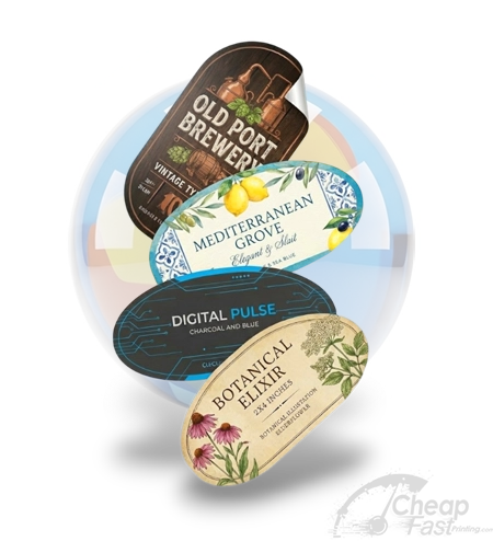 Cheap Oval Labels Fast Shipping