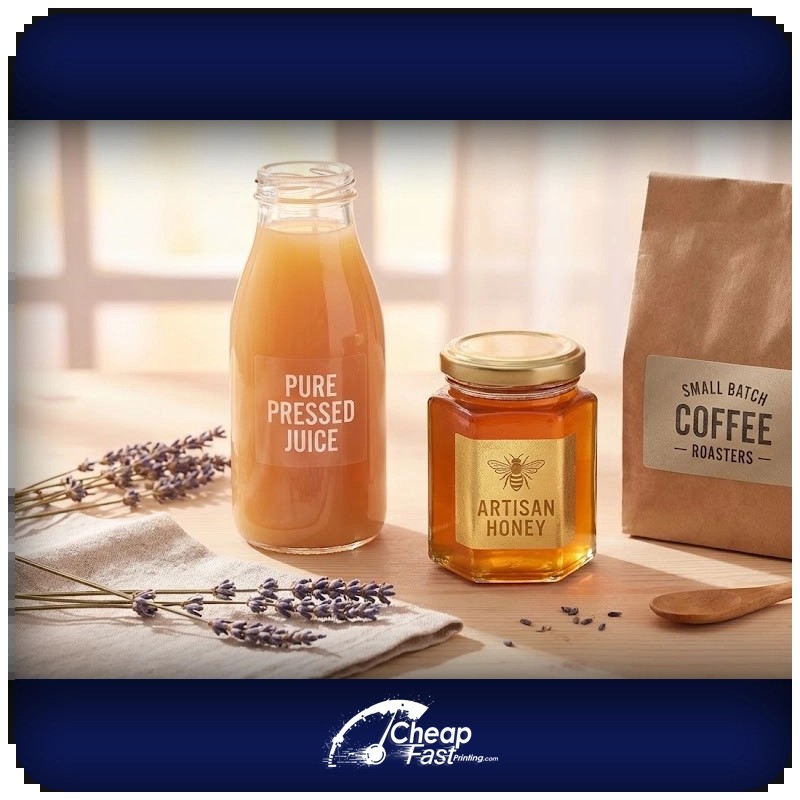 Waterproof Food Beverage Labels Content