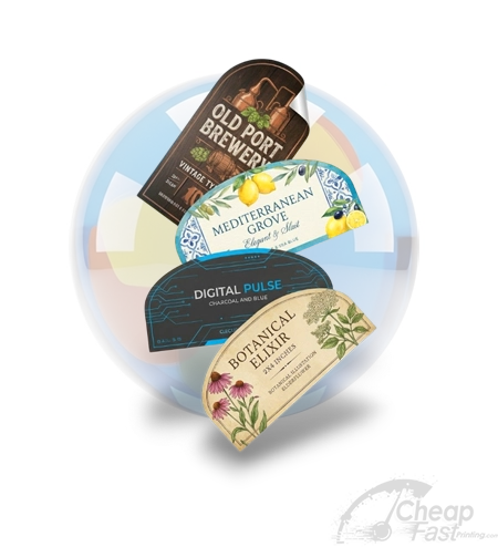 Custom Half Circle Arch Shape Die Cut Stickers