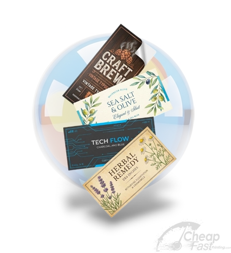 Custom Rectangle Labels Fast Printing