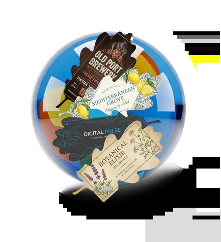 Organic Natural product label layout