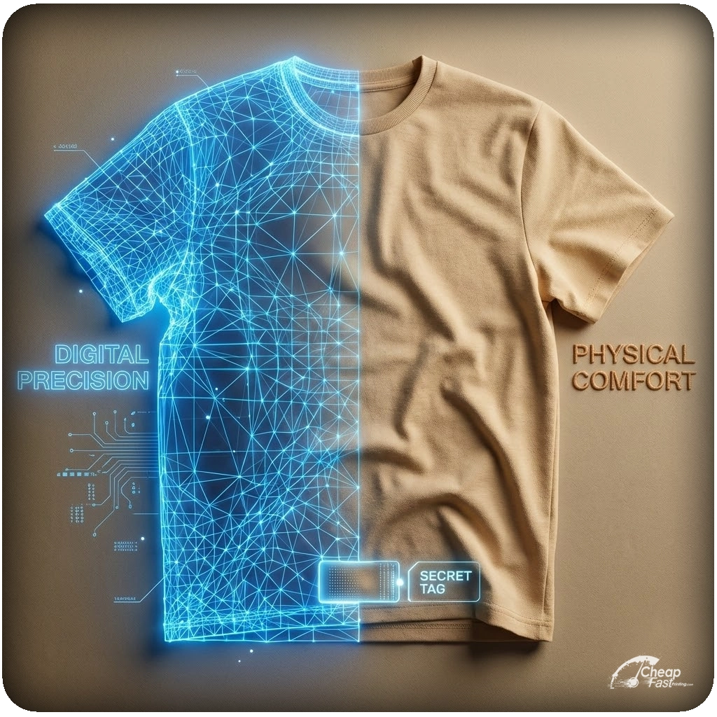 Premium ring-spun cotton fabric texture analysis for durable apparel printing