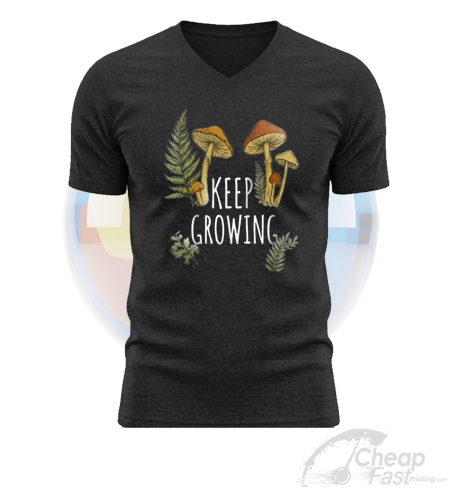 Men's Charcoal V-Neck tee