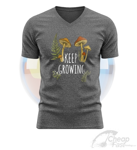 Man Athletic Heather V Neck