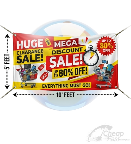 5x10 Giant Wall Banner Indoor Outdoor Cheapfastprinting