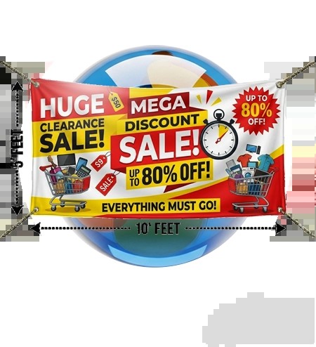 5x10 Giant Wall Banner