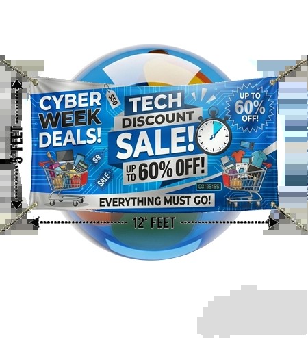 5x12 Heavy Duty Advertising Banner