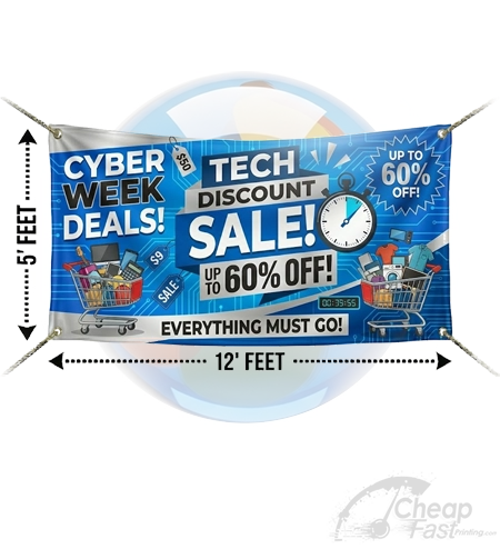 5x12 Heavy Duty Large Advertising Banner Cheapfastprinting