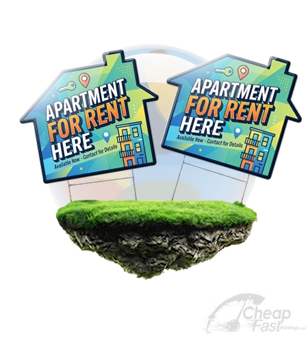 Apartment Layout Shaped Yard Sign