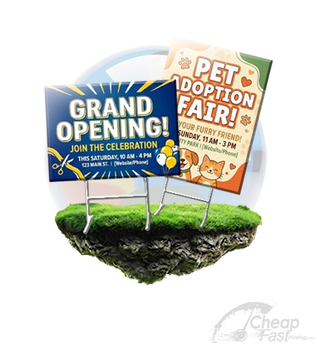 Standard Rectangle Yard Sign Printing