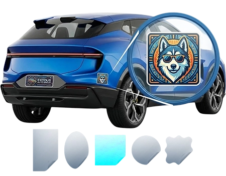 Custom political campaign vehicle decal