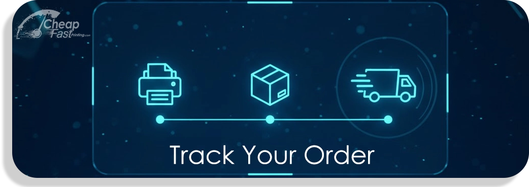 Track Order banner for CheapFASTprinting.com