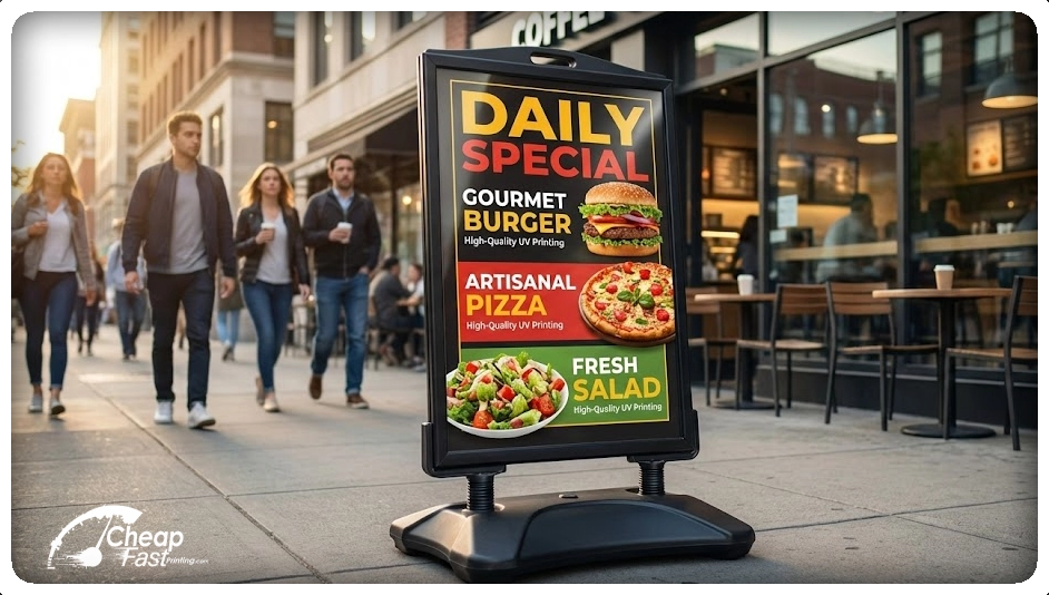 24x36 Sandwich Board Sidewalk Sign Restaurant