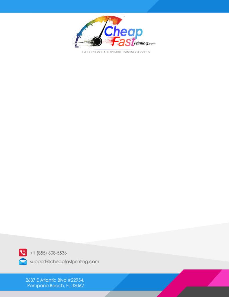 Cheapfastprinting Letterhead Copy