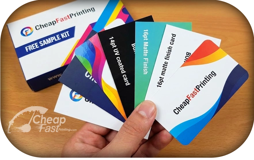 Cheap Business Cards Printing Sample Kit Image