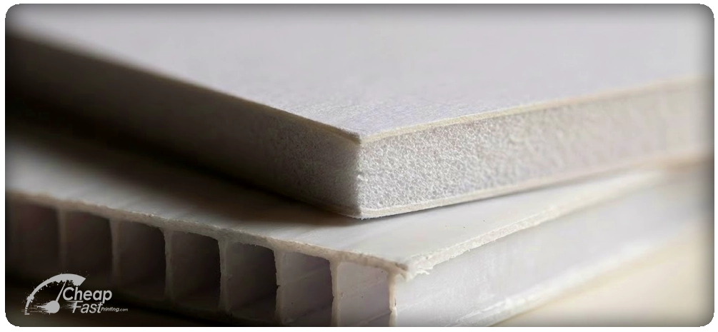 Coroplast Flutes Vs Foam Board Texture Closeup