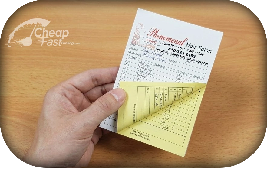 Custom Full Color Nrc Carbonless Receipt Books Forms