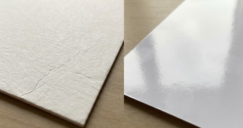 Cardstock Vs Glossy Paper Texture