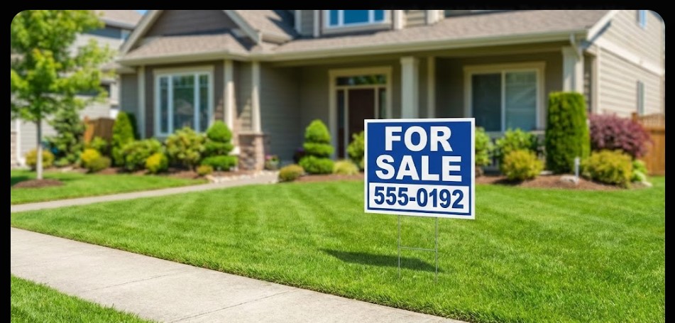 Correct Business Yard Sign Placement Example