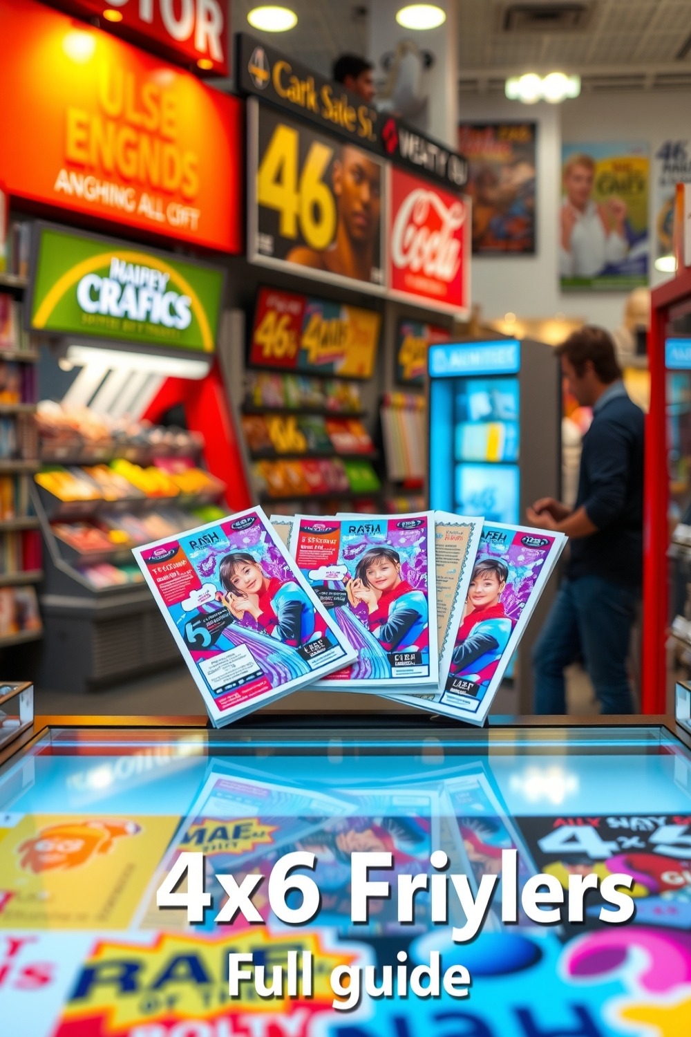 4x6 Custom Flyer Four 4x6 Flyers Laid Vertical