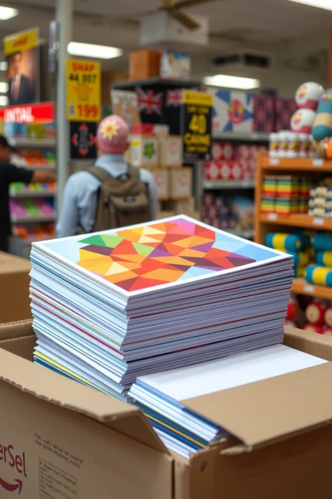 5x11 Glossy Flyer 5x11 Flyers Being Boxed Vertical 2