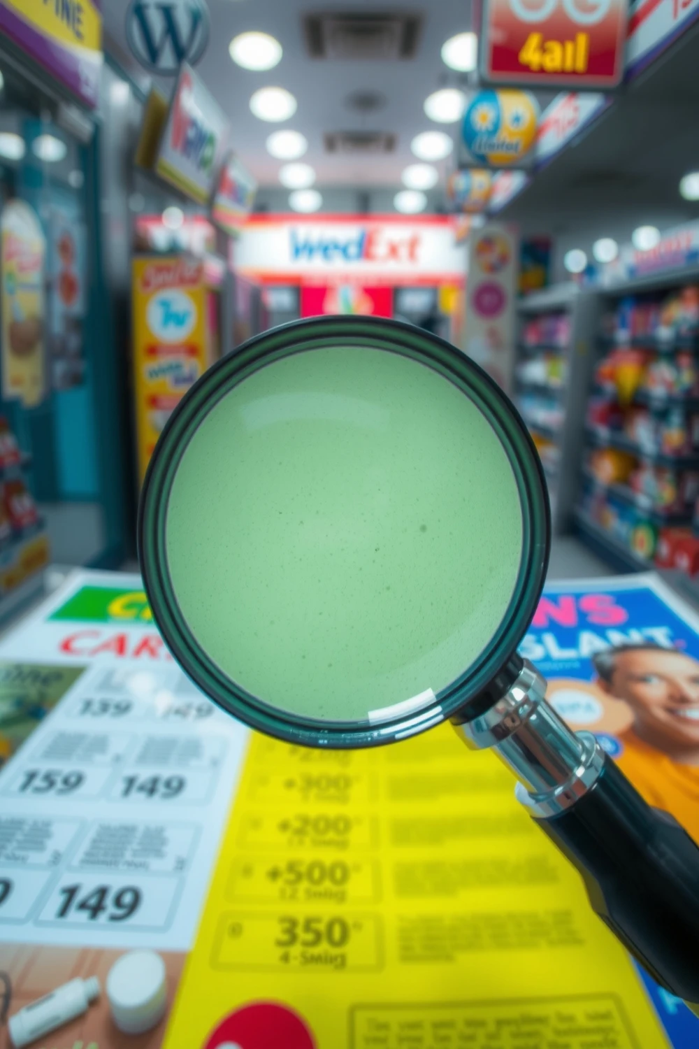 Can Use Regular Magnifying Glass Looking Tiny Vertical