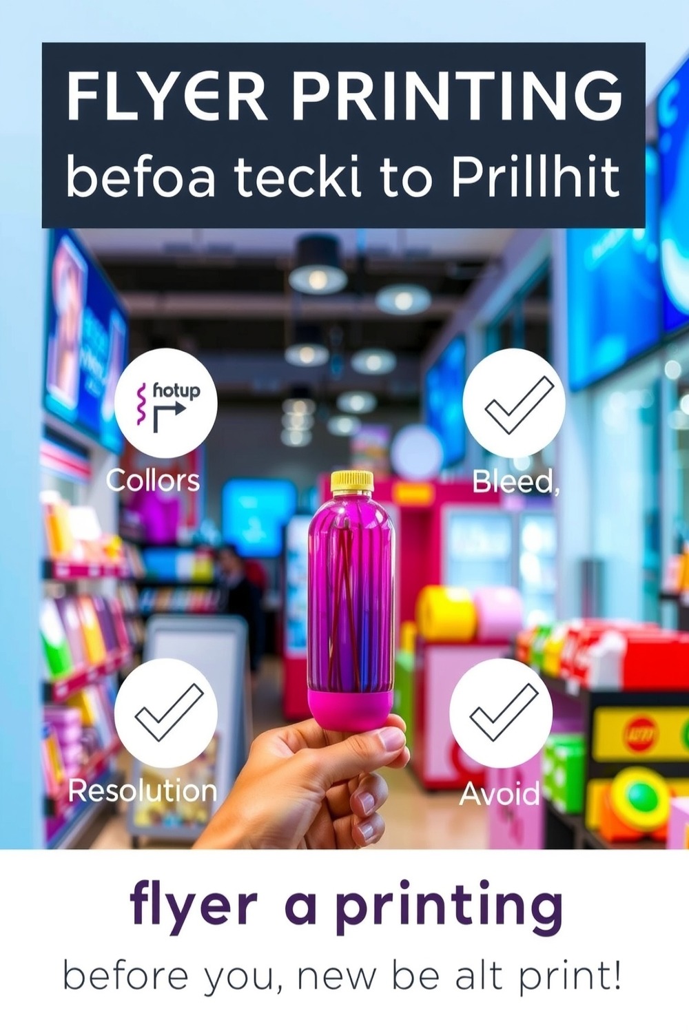 Flyer Printing Checklist Vertical Spelling Colors Bleed Vertical