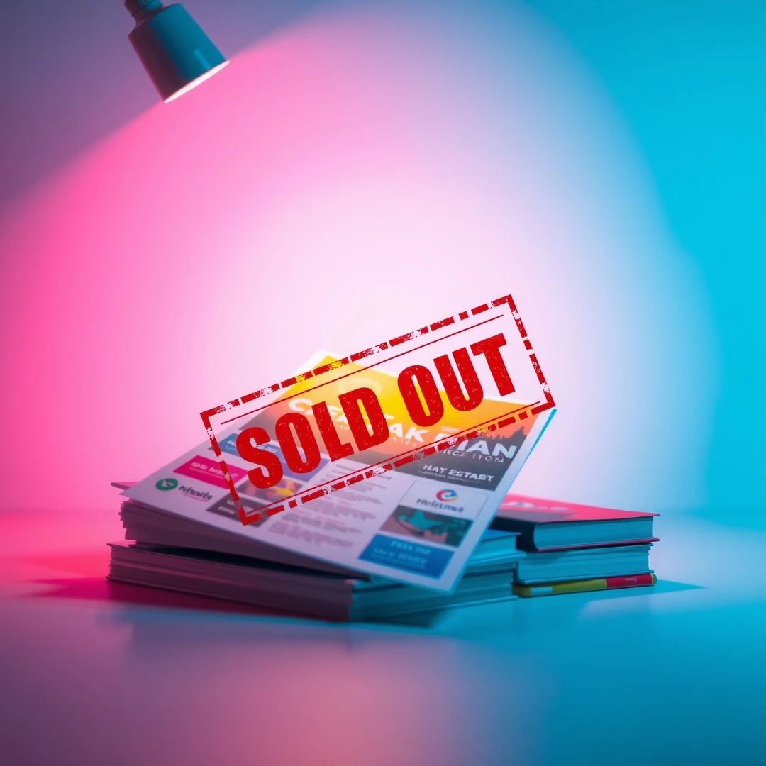 Flyer Printing Events Spotlight Shining Flyer Sold Square