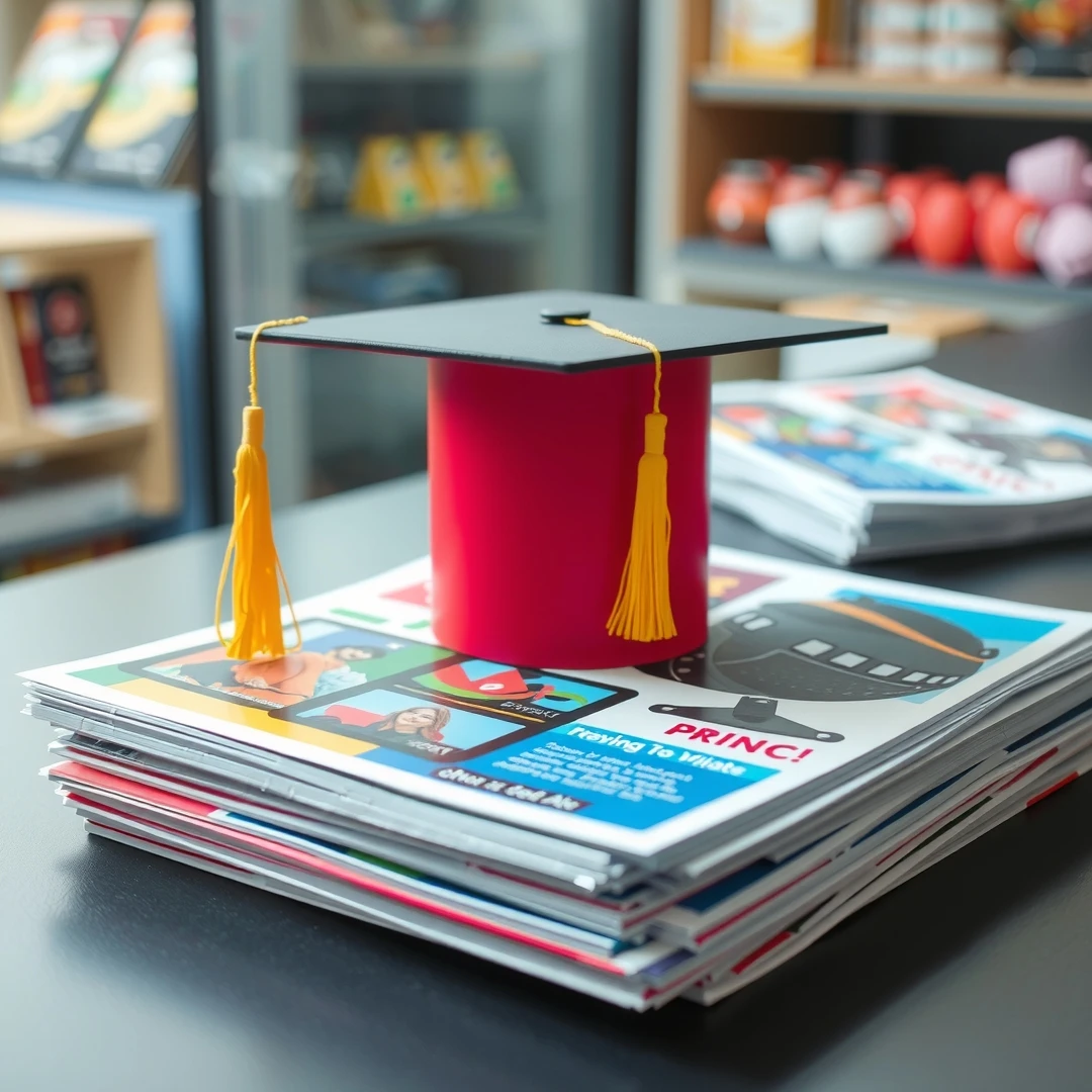 Flyer Printing Everything Graduation Cap Sitting Flyers Square