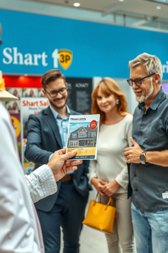 Flyer Printing Real Estate Agent Handing Vertical 3