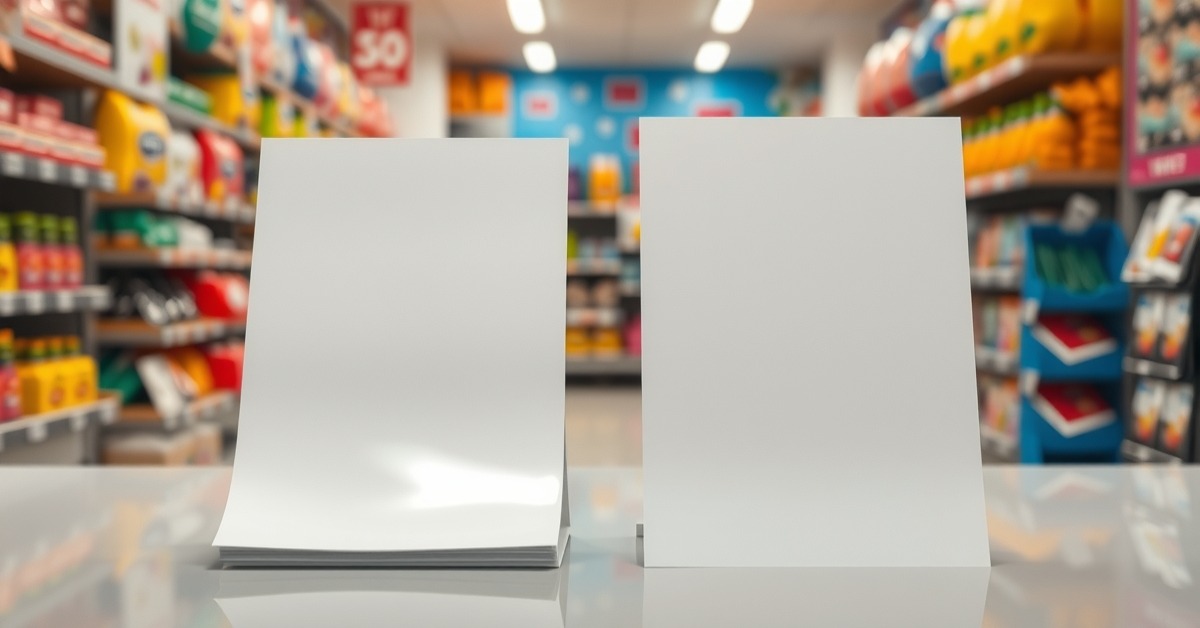 Glossy Matte Paper Single Light Source Reflecting Horizontal