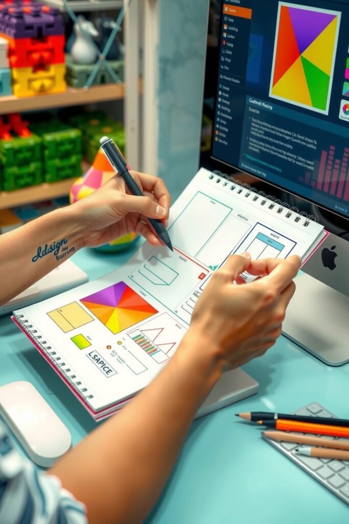 How Design Print Hand Sketching Flyer Layout Vertical 2