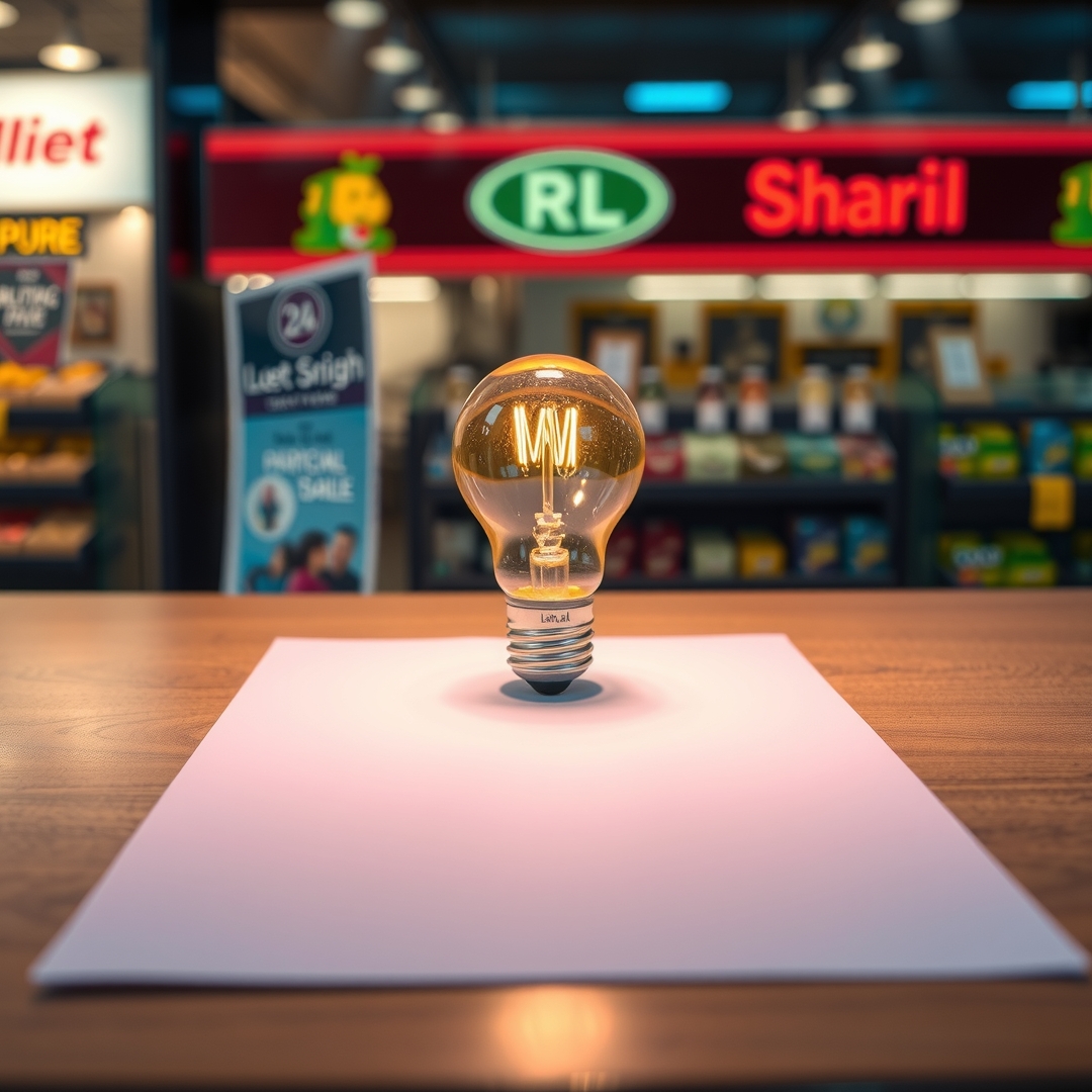 How Design Print Lightbulb Object Illuminating Blank Square