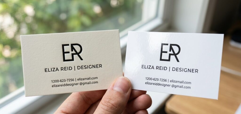 Matte Vs Gloss Business Card Finish