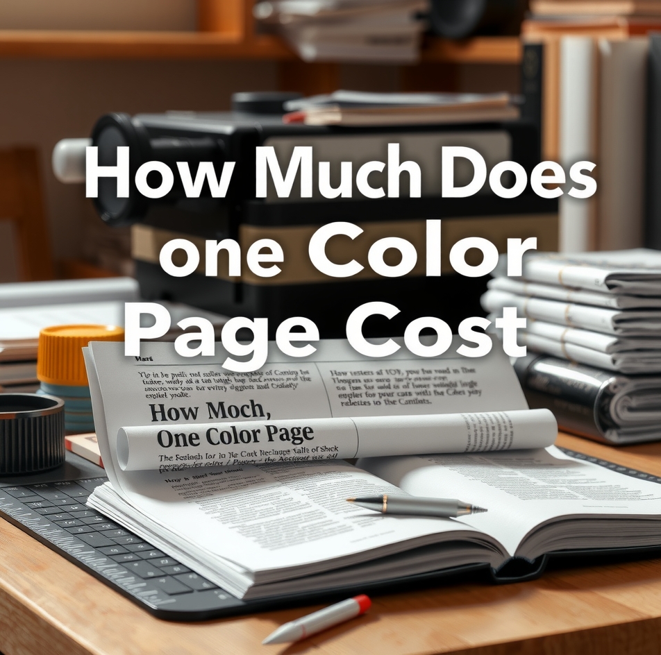 Color Copy Pricing Basics: cost of one color page cost illustration 4.