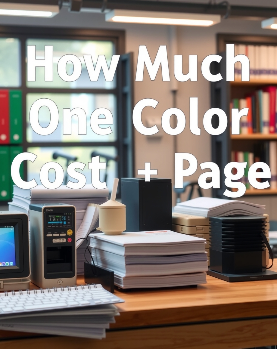 Color Copy Pricing Basics: cost of one color page cost illustration 5.