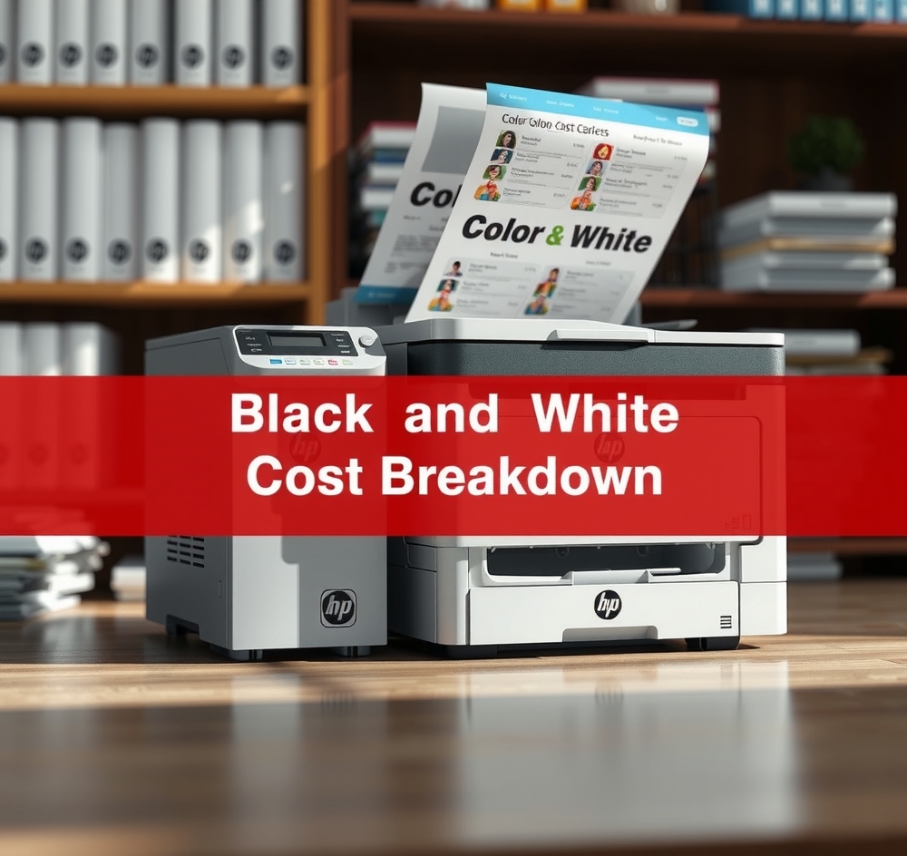 Color Copy Pricing Basics: color vs black and white copy cost breakdown illustration 3.