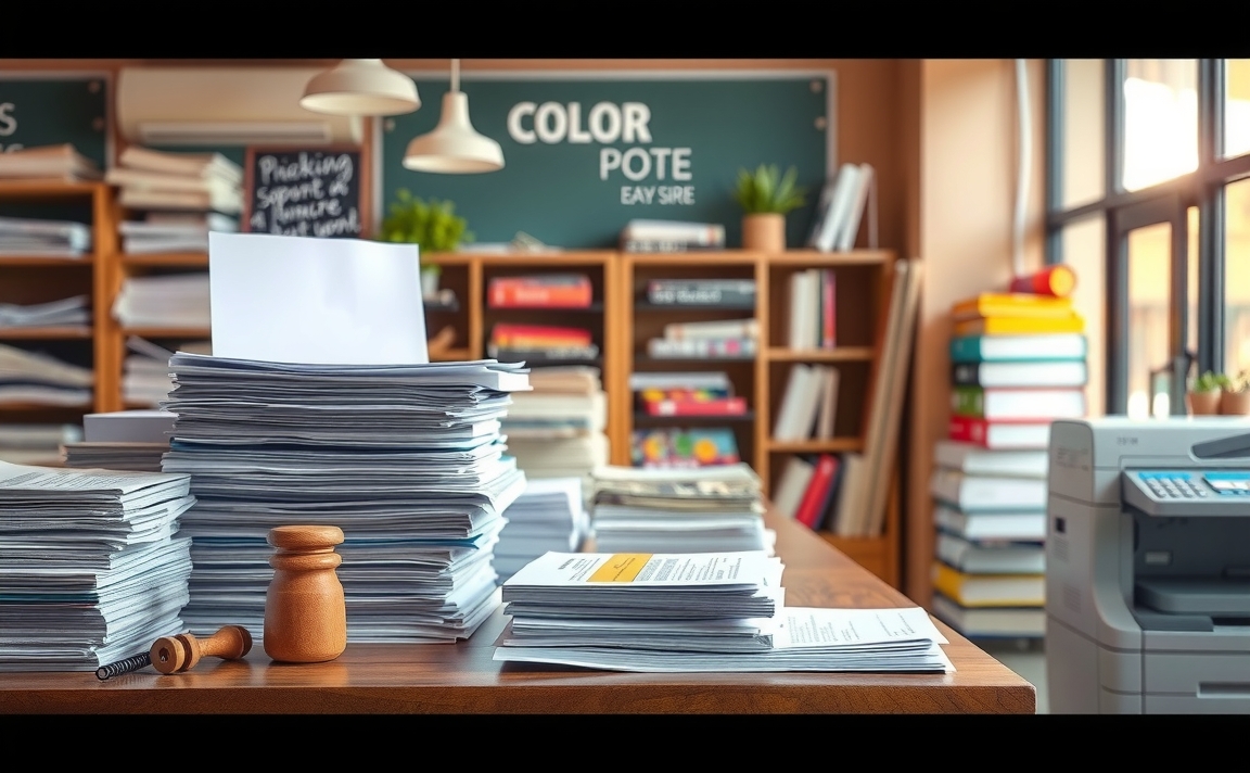Color Copy Pricing Basics: color copy pricing by paper type and size illustration 1.