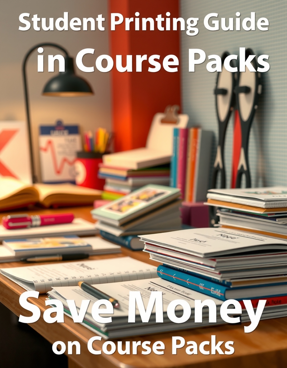 Student and Campus Printing: student printing guide save money on course packs illustration 5.